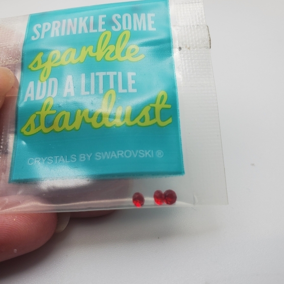 Blood red Swarovski crystals origami owl packet for‎ floating locket - Picture 2 of 2